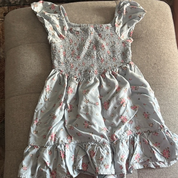 The Children's Place Gray Dress with Pink Floral Pattern - Picture 1 of 2